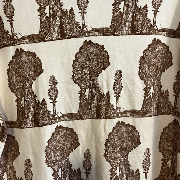 NWT Women’s Kate Quinn XXL Brown Tree Print Shirt - Picture 6 of 6